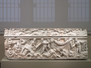 Sarkofág, cca 100-125 (řecký mramor) od Roman Imperial Period