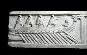 Válečná loď (nízký reliéf) od Roman Roman
