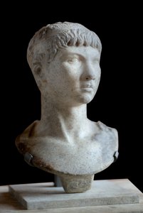 Umění Řím Busta Ptolemaia z Mauretánie (10 př. n. l. - 40 n. l.) mramor od Roman Roman