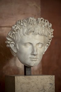 Art Řím Hlava císaře Augusta (63 př. n. l. - 14 n. l.) mramor od Roman Roman