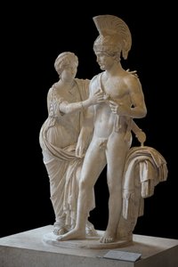 Art Římský císařský pár v březnu a socha Venuše (mezi 120 a 140 n. l.) od Roman Roman