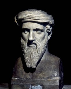 Busta Pythagoras (6. př. nl), Capitolini Museum, Řím. od Roman Roman