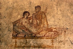 Erotická freska z domu Vettii, Pompeje (Seznam světového dědictví UNESCO od Roman Roman