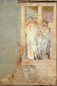 Freska zobrazující Ifigenie v Býku, z domu Caecilius Iucundus, Pompeje od Roman Roman