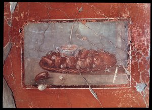 Freska Cryptoporticus z casa dei cervi, 5. století před naším letopočtem – 1. století našeho letopočtu od Roman Roman