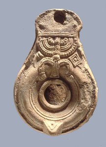 Židovská olejová lampa (terakota) od Roman Roman