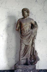 Socha Asklépia, boha lékařství v římském náboženství. Muzeum Louvre, Paříž. od Roman Roman