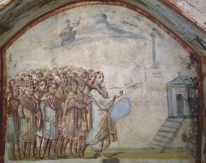 Vzkříšení Lazara, Katakomby Via Latina, Řím od Roman Roman