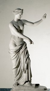 Venuše z Capuy se zrcadlem (mramorová plastika podle řeckého originálu ze 4.-3. století př.n.l.) od Roman Roman
