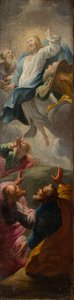 Kristus se zjevuje svým učedníkům, asi 1650-1750 (olej na plátně)