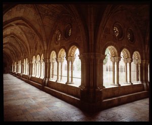 Pohled na klášter Cathedrale Sainte Thecle (Sainte-Thecle) v Tarragoně od Romanesque