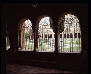 Pohled na klášter Cathedrale Sainte Thecle (Sainte-Thecle) v Tarragoně od Romanesque