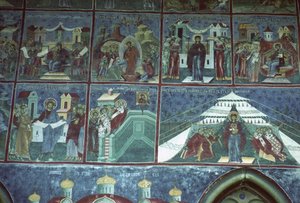 Hymnus k Panně Marii, jižní stěna kostela, kolem 1601 od Romanian School