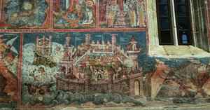 Obléhání Konstantinopole sultánem Mehmetem II (1432-81) v roce 1453