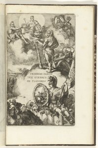 Titulní tisk pro třetí díl Guerres de Flandres Troisieme partie des Guerres de Flandres (název na objektu) Guerres de Flandres (název série)