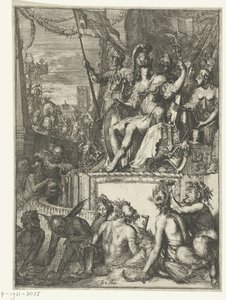 Allegorische voorstelling van de (zee)handel Verzameling Geschiedkundige en allegorische prenten. 11 stuks   1375776   cs       czech Successfully Translated  Original: Procession to Santa Maria della Salute 1631 Translat: Procession to Santa Maria della S od Romeyn de Hooghe