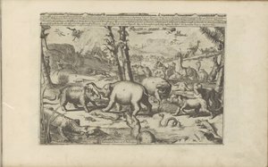 Aziatische en Afrikaanse dieren Aziatische en Afrikaanse dieren / Zvířata Asie a Afriky (název na objektu) Východní a Západní Indie a další místa (název série) od Romeyn de Hooghe