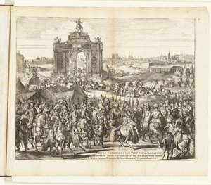Slavnostní vstup Farnese po reliéfu Paříže, 1590 Slavnosti triomphales que Paris fit à Alexandre Farnese pour l