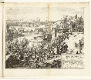 Inname van Lagny, 1589-1590 Capture of Lagny (název na objektu) Wars of Flanders (název série) od Romeyn de Hooghe