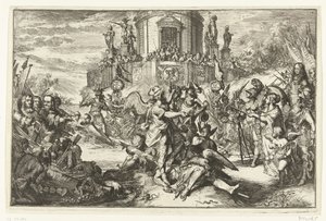 Vítězství s příchodem Viléma III od Romeyn de Hooghe