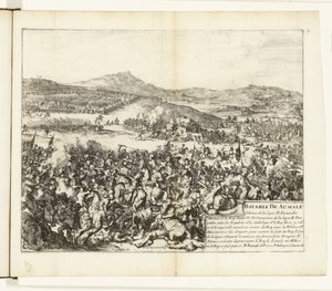 Struska bij Aumale, 1592 Bitva o Aumale (název na objektu) Wars of Flanders (název série) od Romeyn de Hooghe
