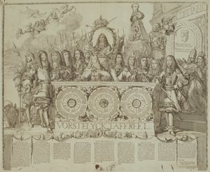 Vorstelyck Scene, c.1676 od Romeyn de Hooghe