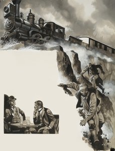 Vlak a bandité od Ron Embleton