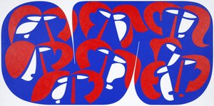 Speaking Truth to Power, 2008 (akryl na palubě) od Ron Waddams