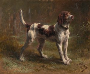 Bloodhound Briquet Hound, ca. 1856.