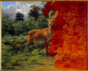 Hirvi kuuntelemassa tuulta od Rosa Bonheur