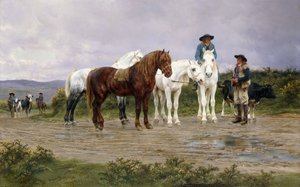 Farmářský trh v Pyrenejích, 1884 od Rosa Bonheur