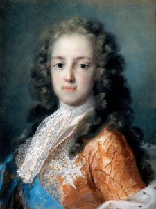 Louis XV Francie (1710-1774) jako dauphin - Peinture de Rosalba Giovanna Carriera (1657-1757) - 1720-1721 - Pastel na papíře - 50,5x38,5 - Drážďanské státní umělecké sbírky