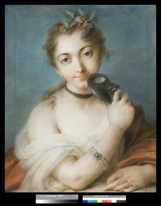 Portrét ženy s maskou, c.1720-30