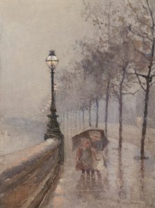 Děti na nábřeží (akvarel) od Rose Maynard Barton