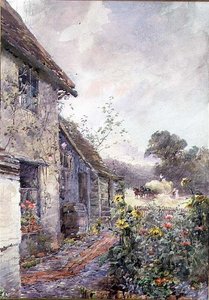The Haycart Approaches (akvarel) od Rose Maynard Barton