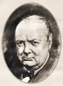 Sir Winston Leonard Spencer-Churchill z Živé biografie slavných mužů. od Ross Gordon