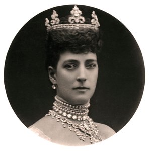 Královna Alexandra 1844-1925, královna choť krále Edwarda VII., konec 19. století.