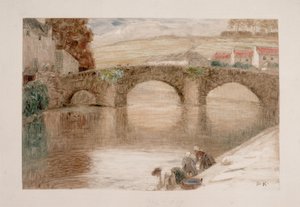 Brücke v Quimperlé I od Rudolf Konopa