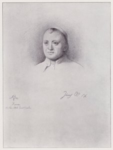 Papež Pius IX (litho) od Rudolf Lehmann
