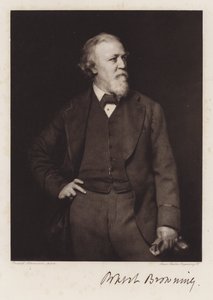 Robert Browning (litho) od Rudolf Lehmann
