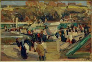 Chodec v parku (Jardin du Luxembourg), Paříž