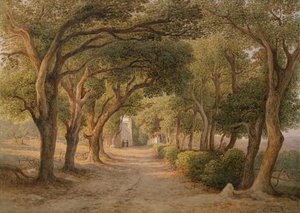 Castel Gandolfo (akvarel na papíře) od Rudolf Müller