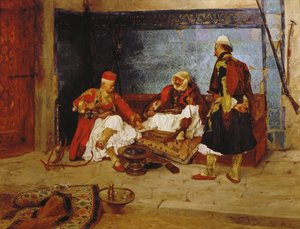 Backgammon, 1890 od Rudolf Otto Ritter von Ottenfeld