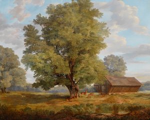 Jelen v Praterau od Rudolf Swoboda