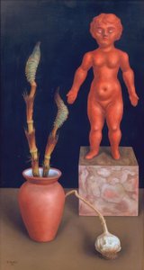Zátiší s přesličkou (a panenkou) od Rudolf Wacker