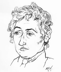 Ženská hlava od Rudolf Wacker