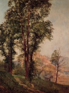 Pohled z Mönchsbergu na Salzburg od Rudolf von Alt