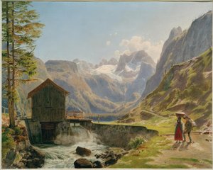 Dachstein v Solné komoře z Vorderen Gosausee