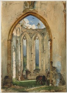 Zřícenina kostela, 1849.