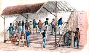 Běžecký pás ve věznici Brixton, Londýn, 1827